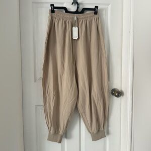 Beige Relaxed Fit Pants